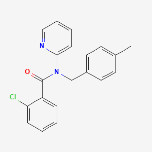 molecular formula C20H17ClN2O B14985004 2-chloro-N-(4-methylbenzyl)-N-(pyridin-2-yl)benzamide 