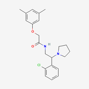 N-[2-(2-chlorophenyl)-2-(pyrrolidin-1-yl)ethyl]-2-(3,5-dimethylphenoxy)acetamide