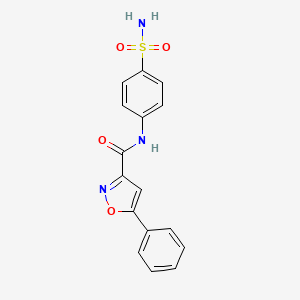 5-phenyl-N-(4-sulfamoylphenyl)-1,2-oxazole-3-carboxamide