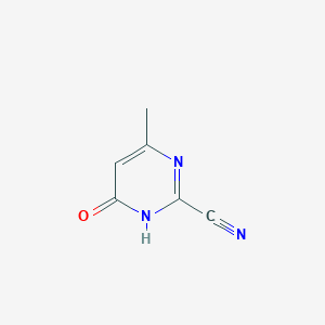 molecular formula C6H5N3O B1498505 4-Hydroxy-6-methylpyrimidine-2-carbonitrile 