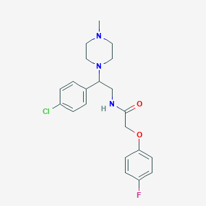 molecular formula C21H25ClFN3O2 B14985058 N-[2-(4-chlorophenyl)-2-(4-methylpiperazin-1-yl)ethyl]-2-(4-fluorophenoxy)acetamide 