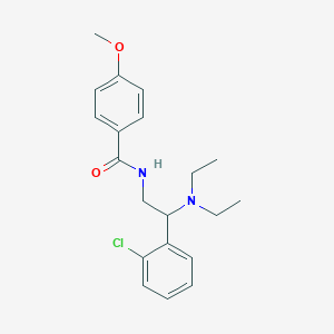 N-[2-(2-chlorophenyl)-2-(diethylamino)ethyl]-4-methoxybenzamide