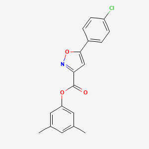 3,5-Dimethylphenyl 5-(4-chlorophenyl)-1,2-oxazole-3-carboxylate