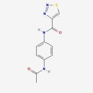 N-[4-(acetylamino)phenyl]-1,2,3-thiadiazole-4-carboxamide