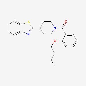 molecular formula C23H26N2O2S B14985123 2-[1-(2-Butoxybenzoyl)piperidin-4-yl]-1,3-benzothiazole 