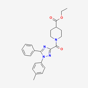 ethyl 1-{[1-(4-methylphenyl)-5-phenyl-1H-1,2,4-triazol-3-yl]carbonyl}piperidine-4-carboxylate