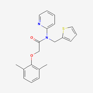 2-(2,6-dimethylphenoxy)-N-(pyridin-2-yl)-N-(thiophen-2-ylmethyl)acetamide