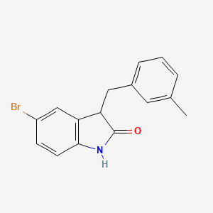 5-bromo-3-(3-methylbenzyl)-1,3-dihydro-2H-indol-2-one