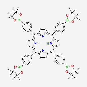 5,10,15,20-Tetrakis[4-(4,4,5,5-tetramethyl-1,3,2-dioxaborolan-2-yl)phenyl]-21H,23H-porphine