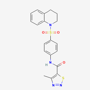 N-[4-(3,4-dihydroquinolin-1(2H)-ylsulfonyl)phenyl]-4-methyl-1,2,3-thiadiazole-5-carboxamide