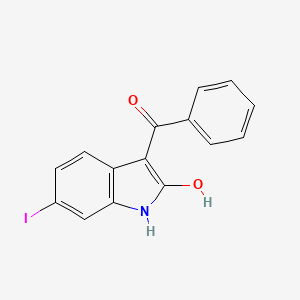 3-(Hydroxy(phenyl)methylene)-6-iodoindolin-2-one