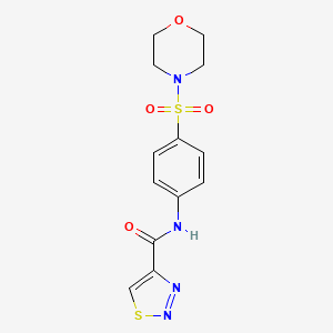 N-[4-(morpholin-4-ylsulfonyl)phenyl]-1,2,3-thiadiazole-4-carboxamide