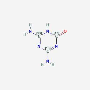 molecular formula C3H5N5O B1498532 Ammeline-13C3, 99 atom % 13C, 95% (CP) CAS No. 1173018-57-9