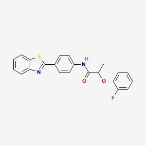 N-[4-(1,3-benzothiazol-2-yl)phenyl]-2-(2-fluorophenoxy)propanamide