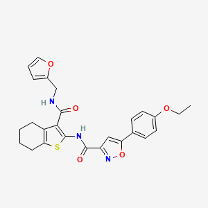 5-(4-ethoxyphenyl)-N-{3-[(furan-2-ylmethyl)carbamoyl]-4,5,6,7-tetrahydro-1-benzothiophen-2-yl}-1,2-oxazole-3-carboxamide