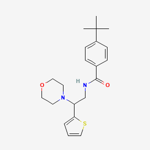 molecular formula C21H28N2O2S B14985334 4-tert-butyl-N-[2-(morpholin-4-yl)-2-(thiophen-2-yl)ethyl]benzamide 