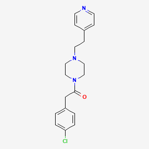 2-(4-Chlorophenyl)-1-{4-[2-(pyridin-4-yl)ethyl]piperazin-1-yl}ethanone