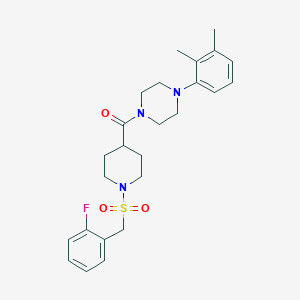 [4-(2,3-Dimethylphenyl)piperazin-1-yl]{1-[(2-fluorobenzyl)sulfonyl]piperidin-4-yl}methanone