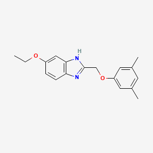 molecular formula C18H20N2O2 B14985418 2-[(3,5-dimethylphenoxy)methyl]-5-ethoxy-1H-benzimidazole 