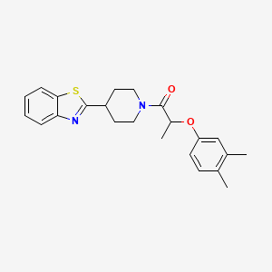 1-[4-(1,3-Benzothiazol-2-yl)piperidin-1-yl]-2-(3,4-dimethylphenoxy)propan-1-one