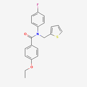 molecular formula C20H18FNO2S B14985501 4-ethoxy-N-(4-fluorophenyl)-N-(thiophen-2-ylmethyl)benzamide 