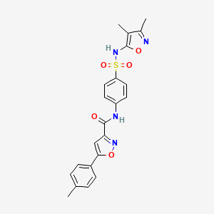 N-{4-[(3,4-dimethyl-1,2-oxazol-5-yl)sulfamoyl]phenyl}-5-(4-methylphenyl)-1,2-oxazole-3-carboxamide