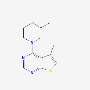 5,6-Dimethyl-4-(3-methylpiperidin-1-yl)thieno[2,3-d]pyrimidine