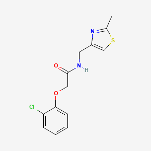 2-(2-chlorophenoxy)-N-[(2-methyl-1,3-thiazol-4-yl)methyl]acetamide