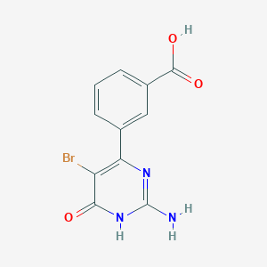 molecular formula C11H8BrN3O3 B1498555 3-(2-Amino-5-bromo-6-hydroxypyrimidin-4-yl)benzoic acid 