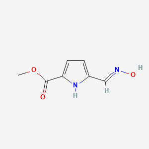 molecular formula C7H8N2O3 B1498556 Methyl 5-((hydroxyimino)methyl)-1H-pyrrole-2-carboxylate 