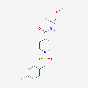 1-[(4-fluorobenzyl)sulfonyl]-N-(1-methoxypropan-2-yl)piperidine-4-carboxamide