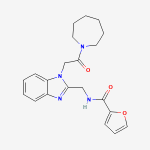 N-({1-[2-(azepan-1-yl)-2-oxoethyl]-1H-benzimidazol-2-yl}methyl)furan-2-carboxamide