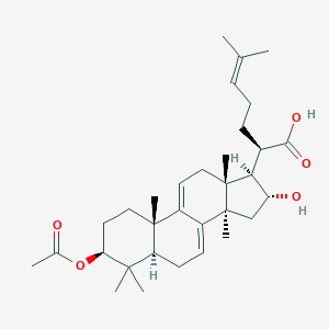 molecular formula C32H48O5 B149856 3-O-Acetyl-16 alpha-hydroxydehydrotrametenolic acid CAS No. 168293-14-9