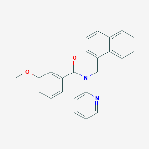 3-methoxy-N-(naphthalen-1-ylmethyl)-N-(pyridin-2-yl)benzamide