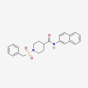 1-(benzylsulfonyl)-N-(naphthalen-2-yl)piperidine-4-carboxamide