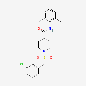 1-[(3-chlorobenzyl)sulfonyl]-N-(2,6-dimethylphenyl)piperidine-4-carboxamide