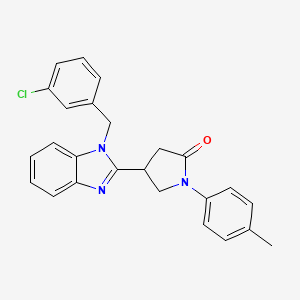 4-[1-(3-chlorobenzyl)-1H-benzimidazol-2-yl]-1-(4-methylphenyl)pyrrolidin-2-one