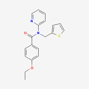 molecular formula C19H18N2O2S B14985783 4-ethoxy-N-(pyridin-2-yl)-N-(thiophen-2-ylmethyl)benzamide 