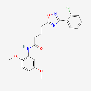 4-[3-(2-chlorophenyl)-1,2,4-oxadiazol-5-yl]-N-(2,5-dimethoxyphenyl)butanamide