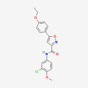 N-(3-chloro-4-methoxyphenyl)-5-(4-ethoxyphenyl)-1,2-oxazole-3-carboxamide