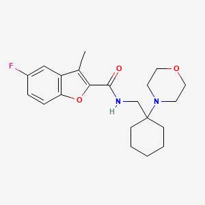 5-fluoro-3-methyl-N-{[1-(morpholin-4-yl)cyclohexyl]methyl}-1-benzofuran-2-carboxamide