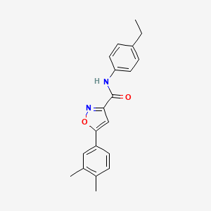 molecular formula C20H20N2O2 B14985811 5-(3,4-dimethylphenyl)-N-(4-ethylphenyl)-1,2-oxazole-3-carboxamide 