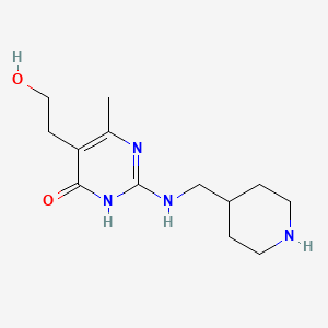 molecular formula C13H22N4O2 B1498584 5-(2-Hydroxyethyl)-4-methyl-2-(piperidin-4-ylmethylamino)-1H-pyrimidin-6-one 