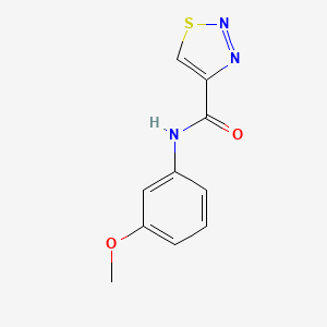 molecular formula C10H9N3O2S B14985850 N-(3-methoxyphenyl)-1,2,3-thiadiazole-4-carboxamide 