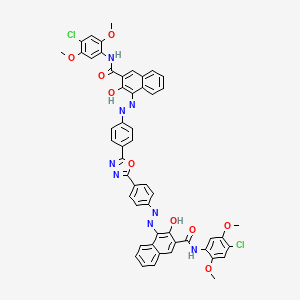 4,4'-[1,3,4-Oxadiazole-2,5-diylbis(4,1-phenyleneazo) bis[N-(4-chloro-2,5-dimethoxyphenyl)]-3-hydroxy-2-naphthalenecarboxamide