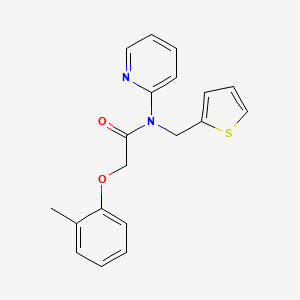 molecular formula C19H18N2O2S B14985885 2-(2-methylphenoxy)-N-(pyridin-2-yl)-N-(thiophen-2-ylmethyl)acetamide 