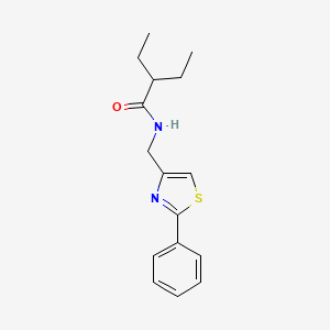 molecular formula C16H20N2OS B14985894 2-ethyl-N-[(2-phenyl-1,3-thiazol-4-yl)methyl]butanamide 