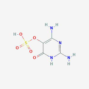 molecular formula C4H6N4O5S B1498590 2,6-Diamino-4-oxo-1,4-dihydropyrimidin-5-yl hydrogen sulfate 