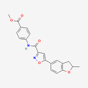 Methyl 4-({[5-(2-methyl-2,3-dihydro-1-benzofuran-5-yl)-1,2-oxazol-3-yl]carbonyl}amino)benzoate