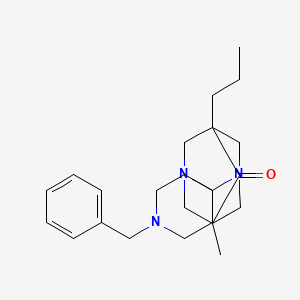 molecular formula C23H33N3O B14985931 1'-benzyl-5-methyl-7-propyl-6H-spiro[1,3-diazatricyclo[3.3.1.1~3,7~]decane-2,4'-piperidin]-6-one 